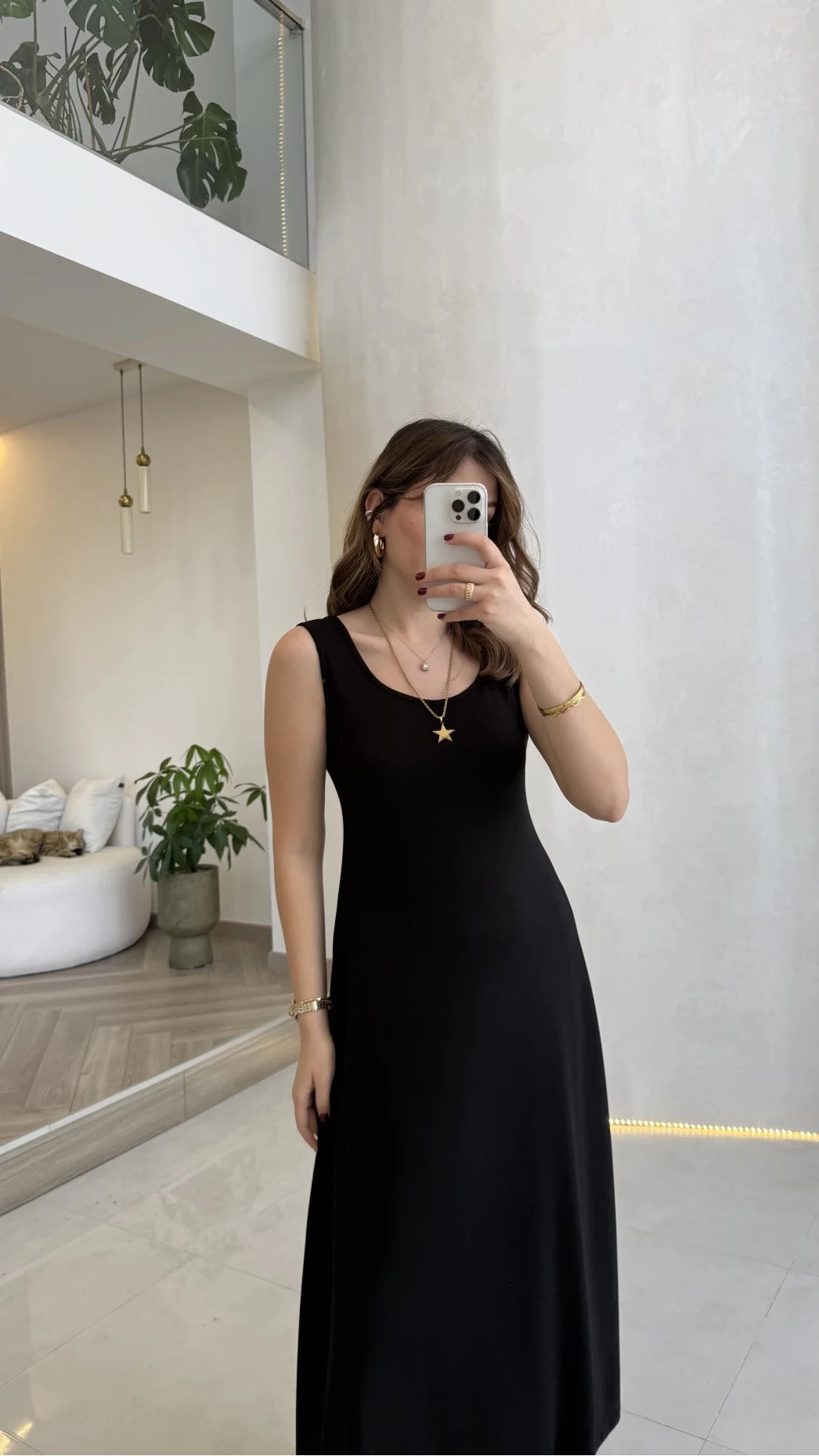 Black 2-Piece Blouse Set