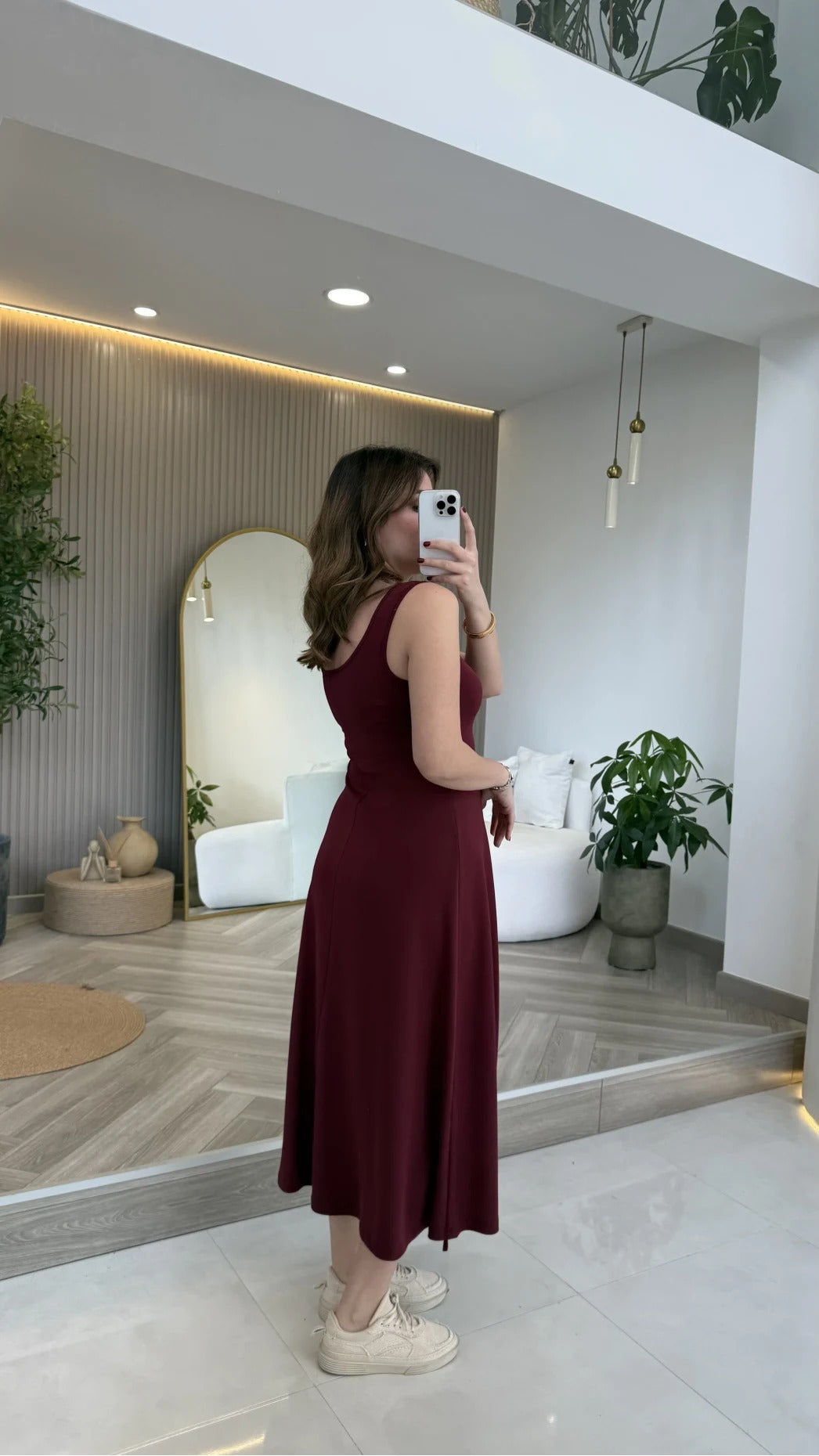 Red 2-Piece Blouse Set