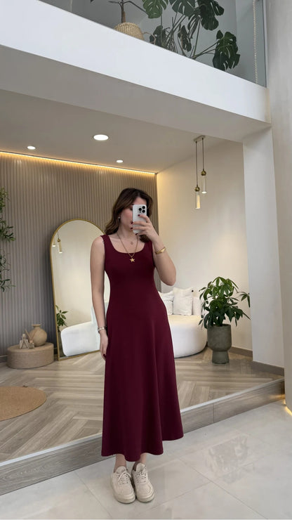 Red 2-Piece Blouse Set