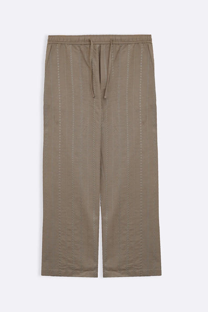 EMBROIDERED SHIRT & STRAIGHT PANTS SET