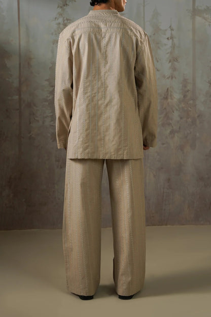 EMBROIDERED STRAIGHT PANTS
