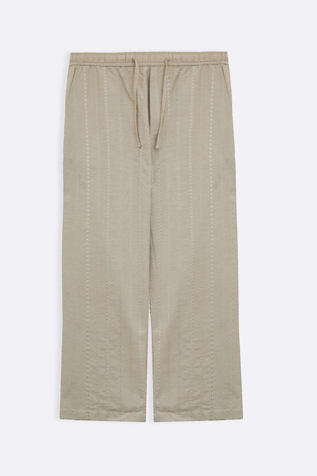 EMBROIDERED STRAIGHT PANTS