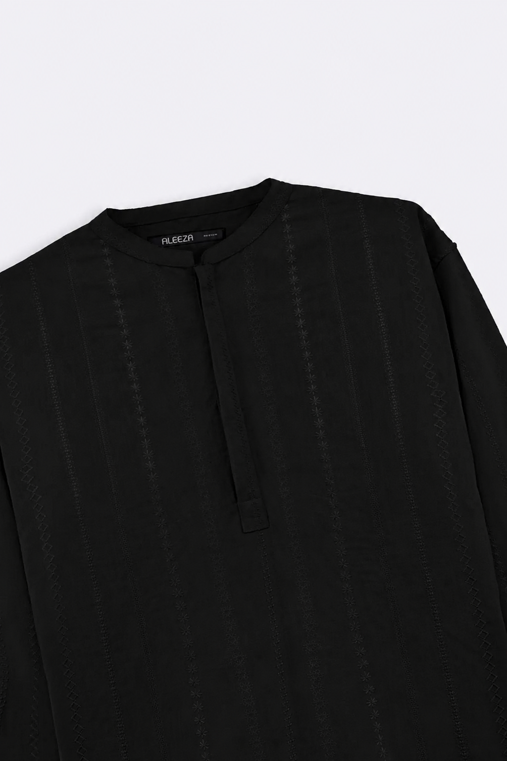 EMBROIDERED HALF PLACKET SHIRT