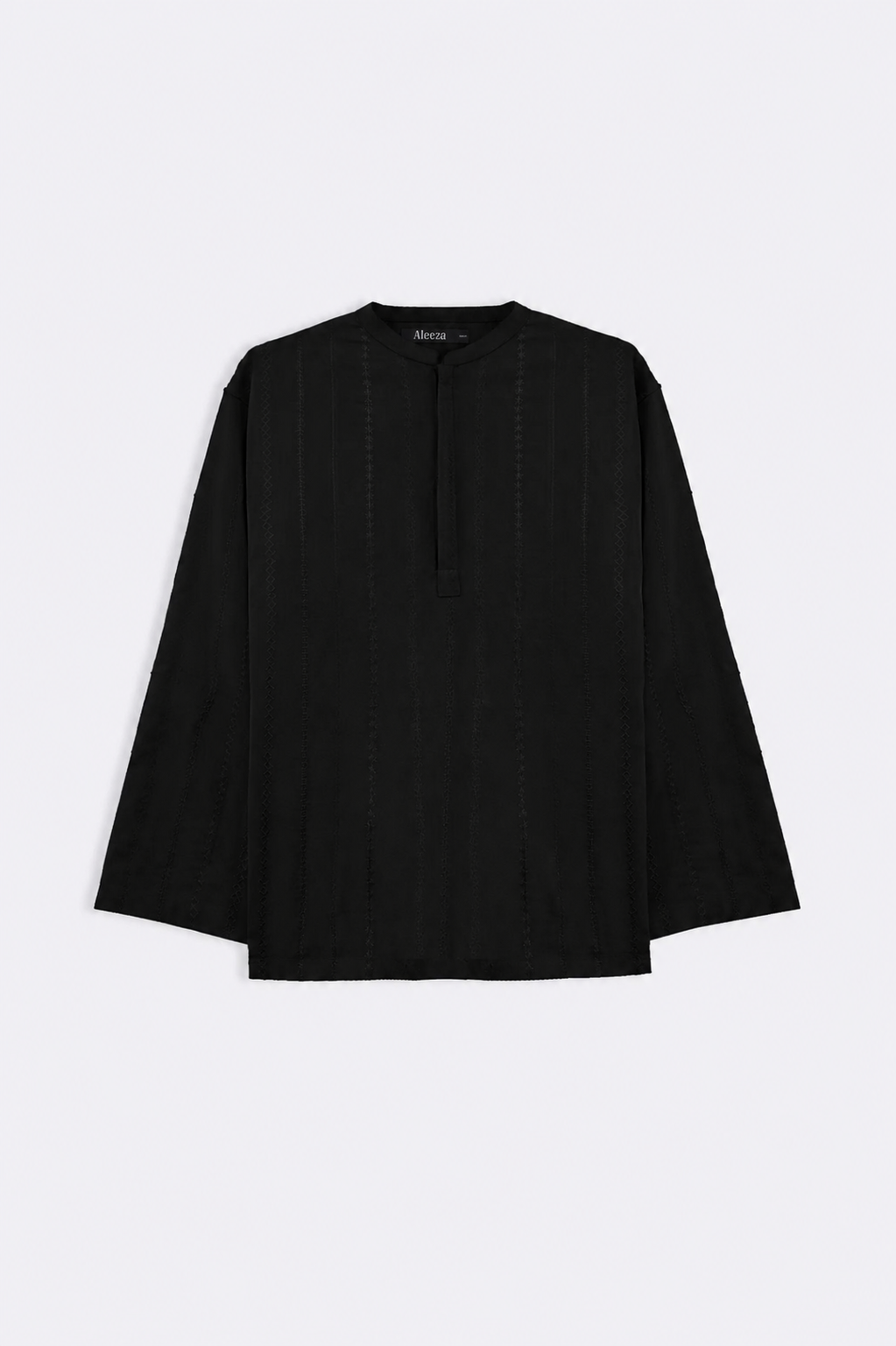 EMBROIDERED HALF PLACKET SHIRT